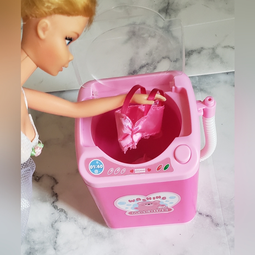 Barbie Doll Washing Machine Working toy